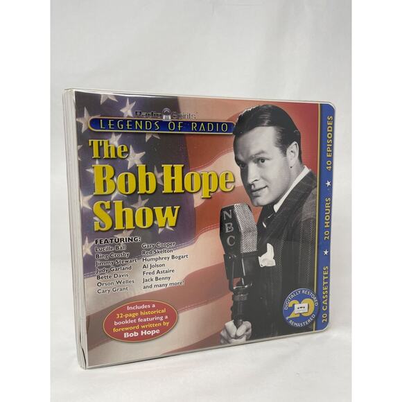 2002 The Bob Hope Show 20 Cassettes 20 Hours 40 Episodes Legends of Radio - Picture 1 of 11